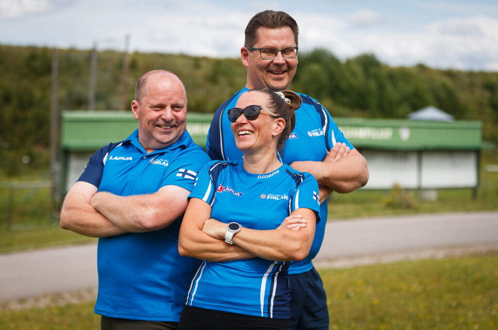 Ari Simola, Noora Antikainen, Jukka Laakso (heinäkuussa 2023)